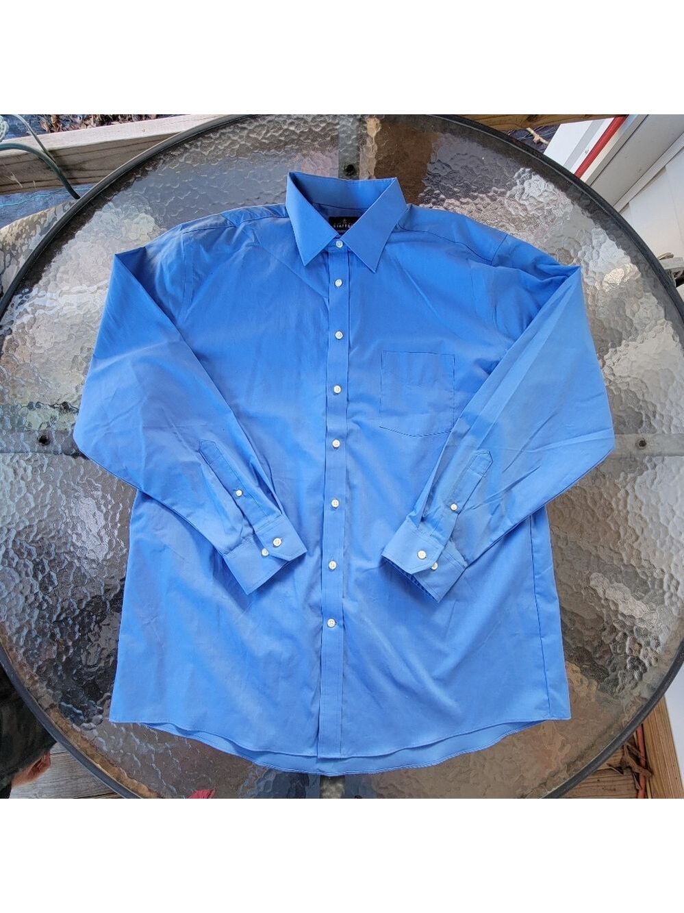 NWOT Stafford Men's Classic Blue Dress Shirt Size XL
